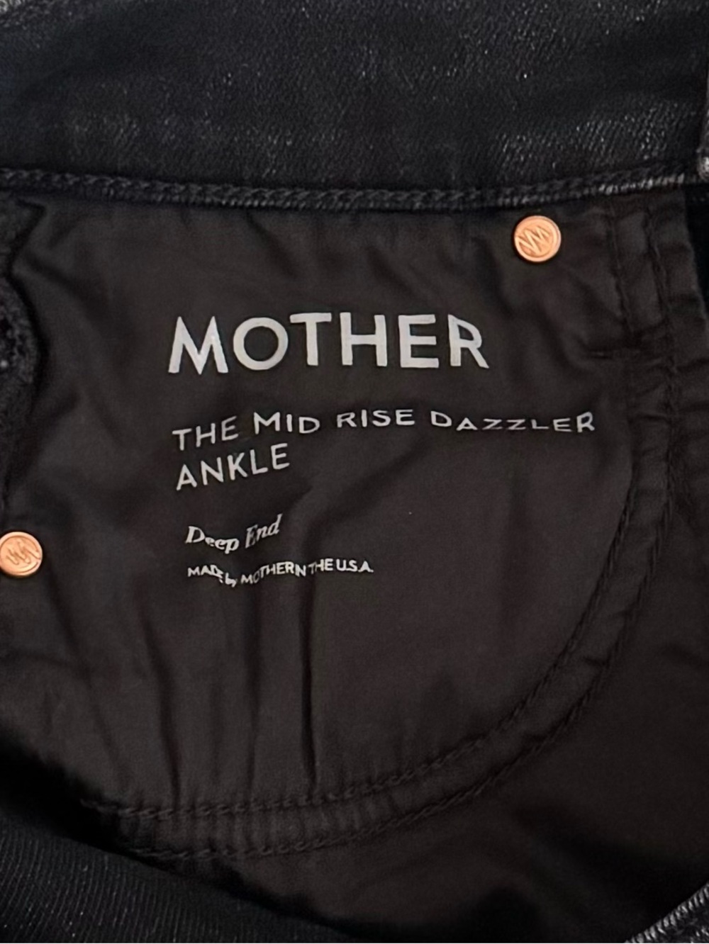 MOTHER The Mid Rise Dazzler Ankle In Deep End Size 26 - Picture 9 of 12